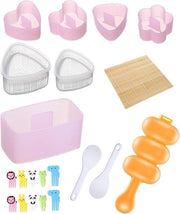 Forme di riso per sushi, 12 pezzi di riso in forma di palla, set di forme per onigiri, set di forme per riso per sushi, set di forme per riso per onigiri, set di forme per riso per cucina, camping, picnic.