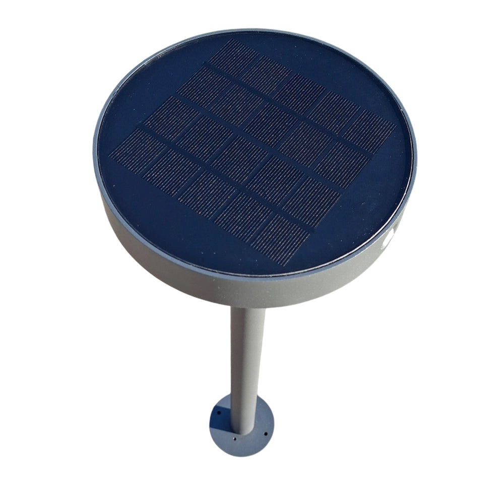 SYRIO Lampione Solare da Giardino h. 50 - IP65 Con Pannello Integrato e Sensore di movimento in colore ANTRACITE