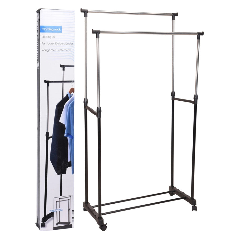 1pz appendiabito doppio 'dubbel' cm 80 x 42 x h 90>160 - nero cod:ferx.6130009nlm