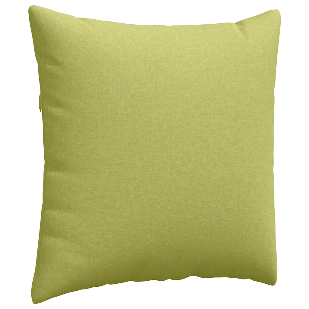 Cuscini da Divano 2 pz-Set di 2 Cuscini per Sofa Verde chiaro 80 x 80 cm Tessuto
