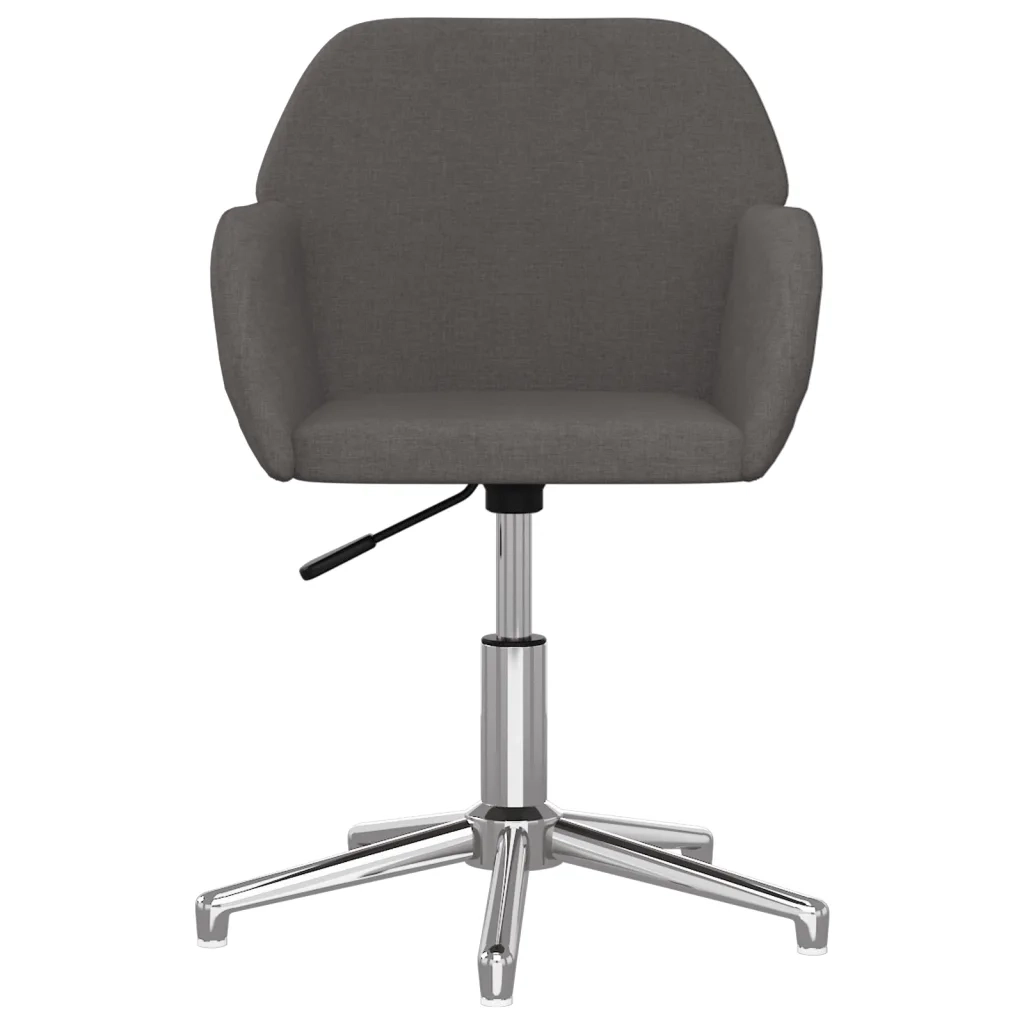 Sedie da Pranzo Girevoli 2 pz Grigio Scuro in Tessuto 3103031
