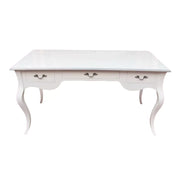 Scrivania in legno laccato bianco opaco l.150 x p.75 h.80 - Mobili 2G