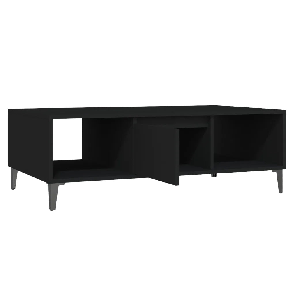 Tavolino da Salotto Nero 103,5x60x35 cm in Legno Multistrato 806023