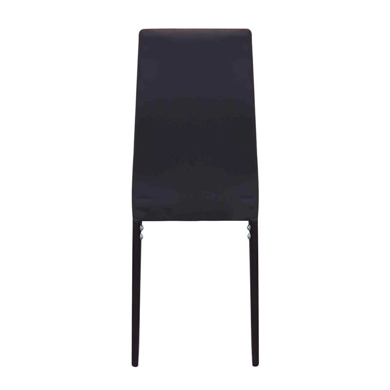 SEDIA IVY MARRONE IN METALLO CON SEDUTA IMBOTTITA 53 X 46 X H97 CM