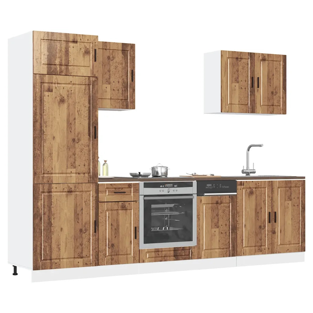 Set Mobili da Cucina 7 pz Porto Legno Vecchio in Truciolato 3314789