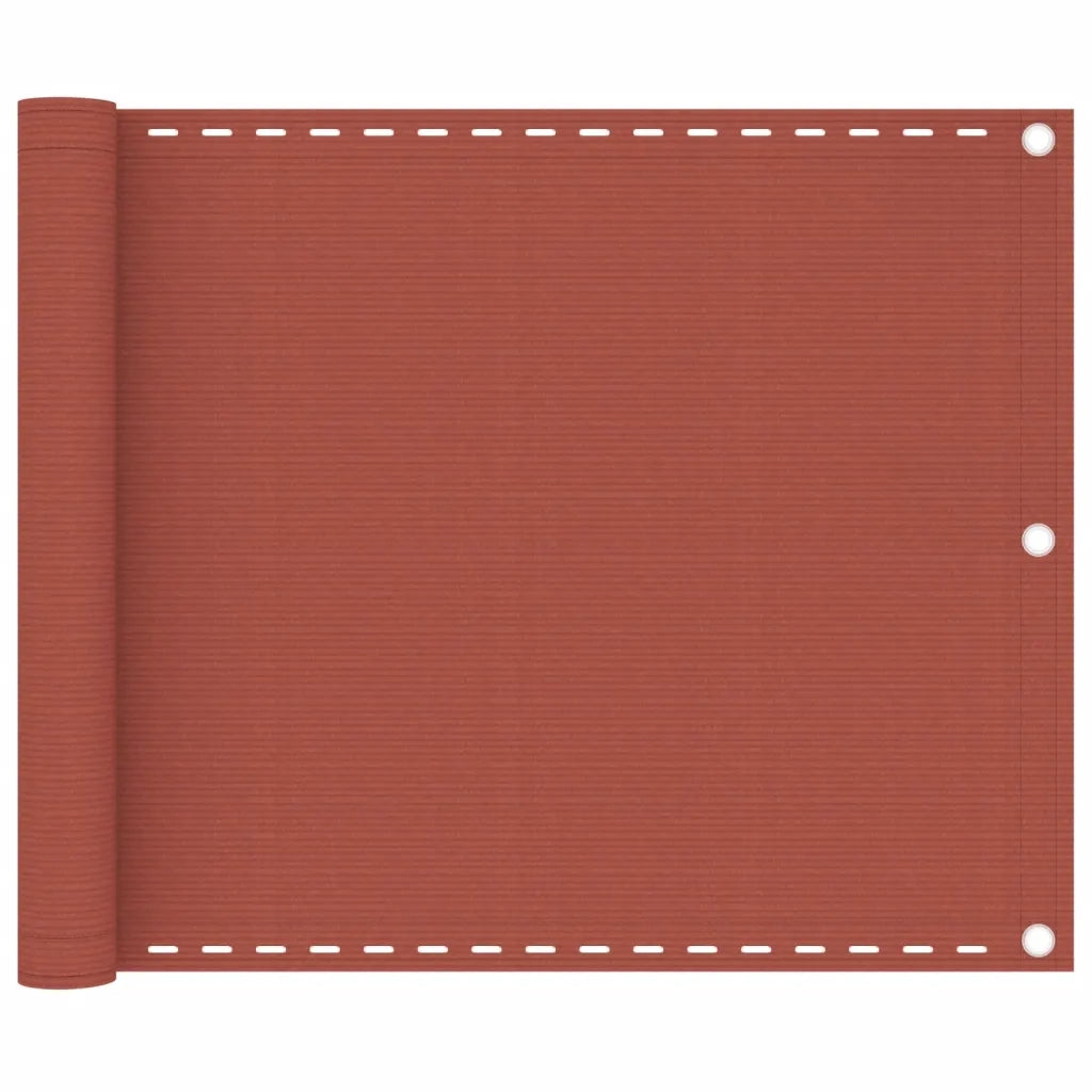 Paravento da Balcone Terracotta 75x500 cm in HDPE cod mxl 24802