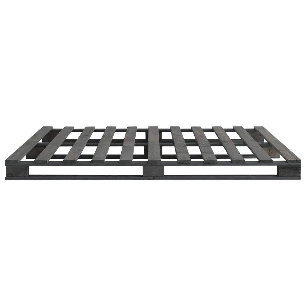 Giroletto in Pallet Grigio Legno Massello di Pino 140x200 cm cod mxl 49724
