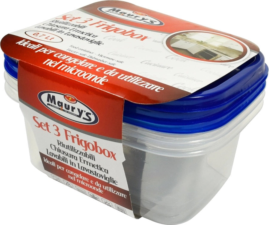 MAURY'S FRIGOBOX RETTANGOLARE 700ML 3PZ