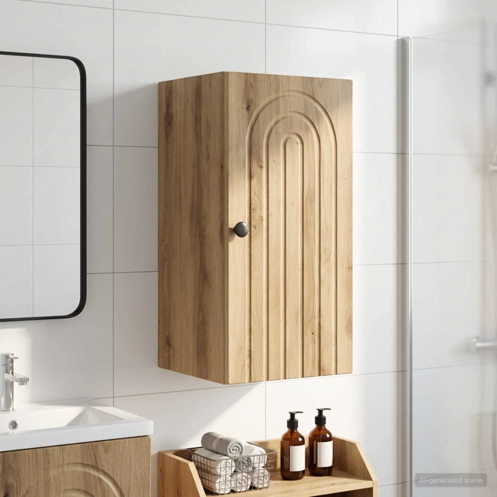 Armadio da bagno a muro ALKMAAR Rovere Artigianale 896154