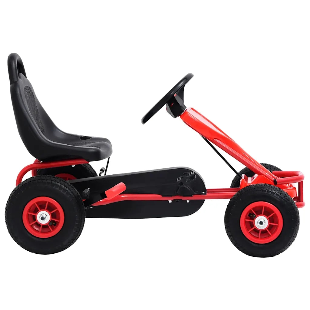 Go Kart a Pedali con Pneumatici Rosso CFW9260259