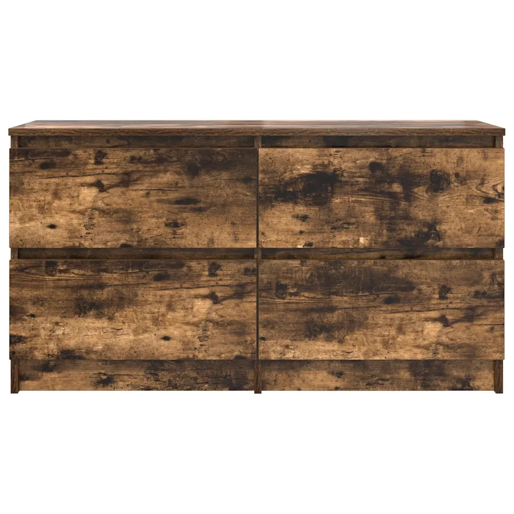 Mobile TV Rovere Fumo 100x35x54 cm in Legno Multistrato 861800