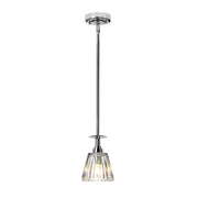 Sospensione Elstead Agatha vetro cromo Ø13,6 G9 IP44