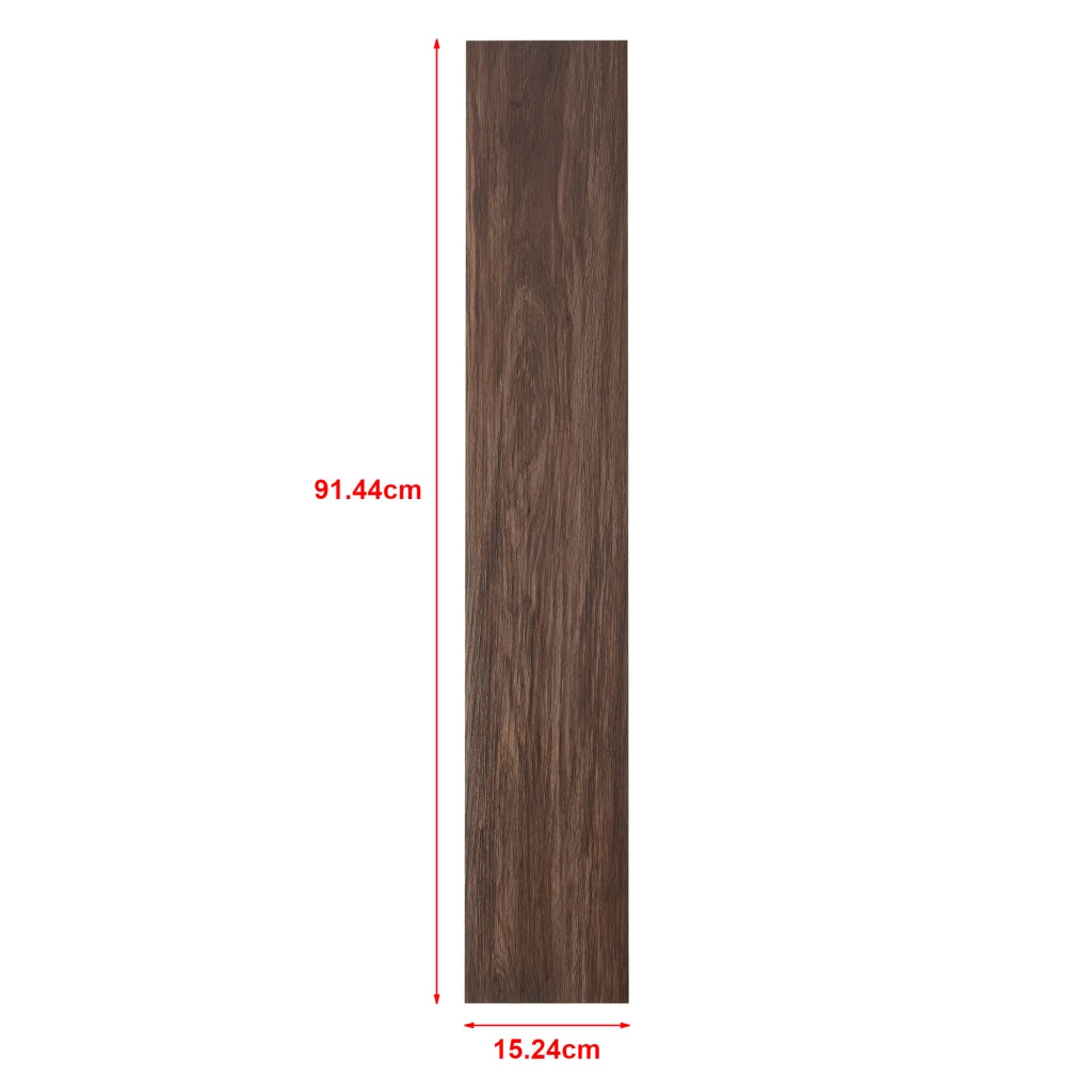 Pavimento Adesivo Vanola in PVC per Spazi Interni 42 listoni = 5,85 m² Effetto Rovere 'Smoked' NEU.HOLZ