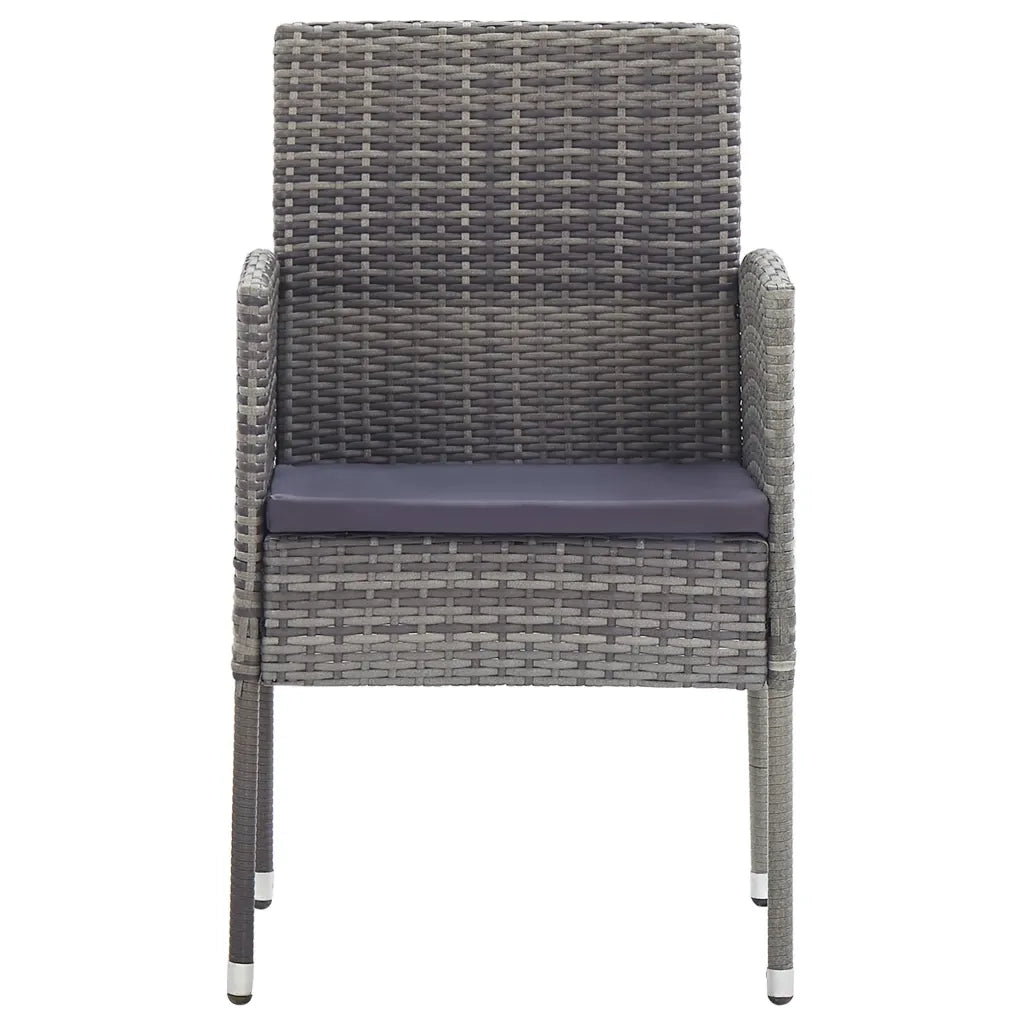 Set Mobili da Pranzo per Giardino 3 pz Grigio 3068723