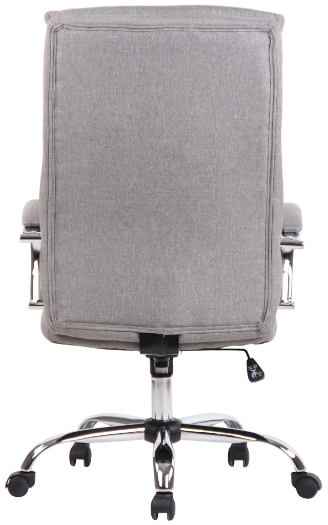 Sedia direzionale Bradford in similpelle o tessuto grigio,Tessuto