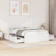 Letto senza Materasso Bianco 120x200 cm Legno Massello di Pino 3282352
