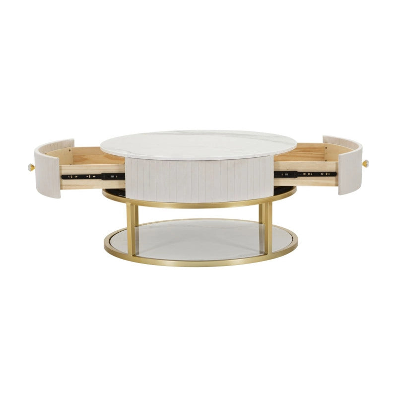 Tavolo Da Caffe' Montpellier Crema cm ø 75x36