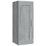 Armadietto a Muro | Mobile a Parete Grigio Sonoma 35x34x90cm in Legno Multistrato