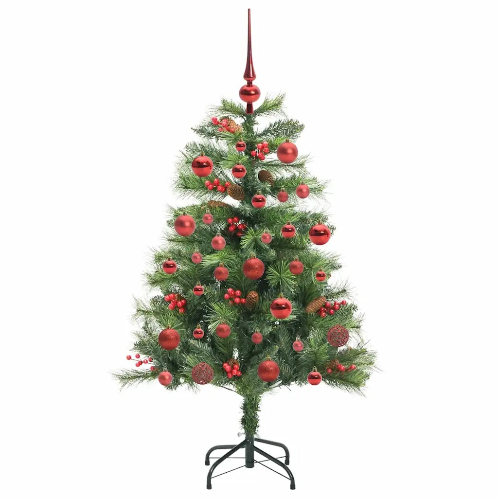 Albero di Natale | Decorazioni natalizie artificiale Verde 150 cm PVC e Metallo