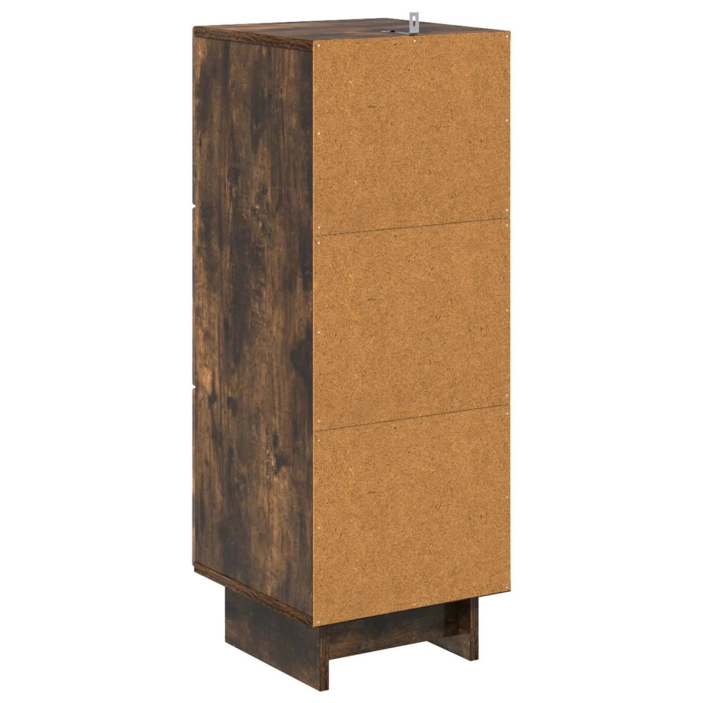 Mobile con Cassetti Rovere Fumo 33 x 34,5 x 90 cm 893930