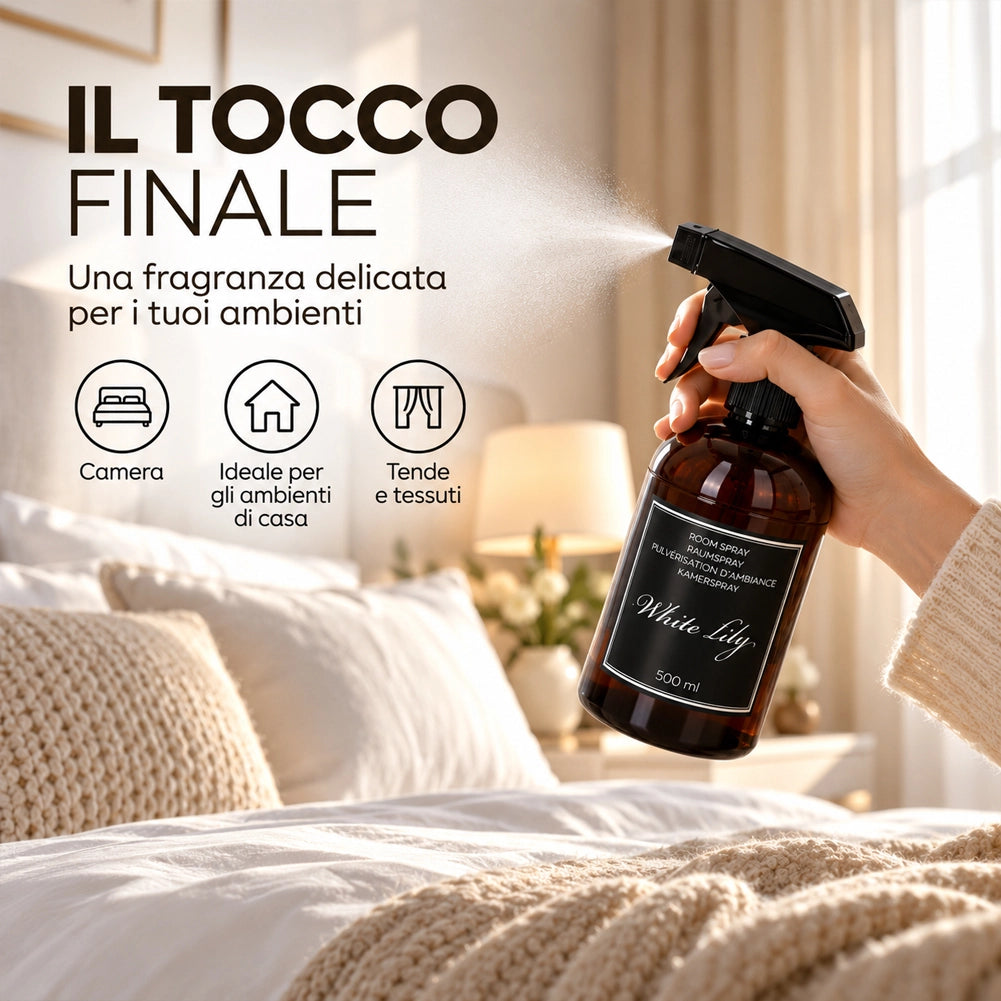 Set 4 Deodoranti per Ambiente Spry da 500ml Fragranze Fresche per Casa Ufficio