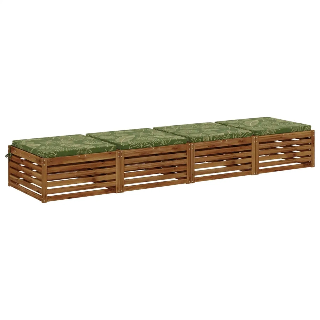 Cuscini per Sedia in 4 Pezzi SOEST 4 pz 100% Poliestere 944862