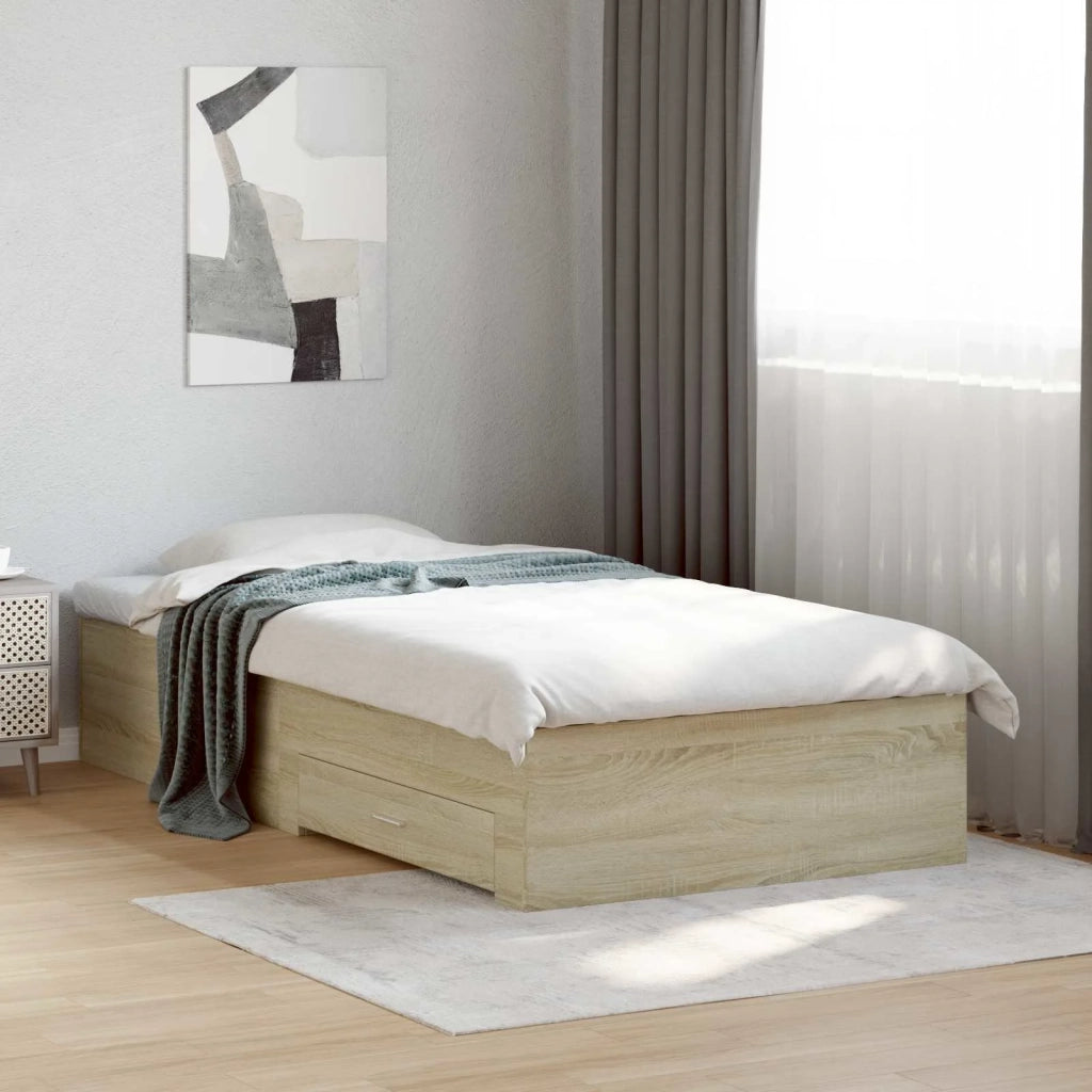 Telaio del letto con storage Rovere Sonoma 80 x 200 cm 3429526