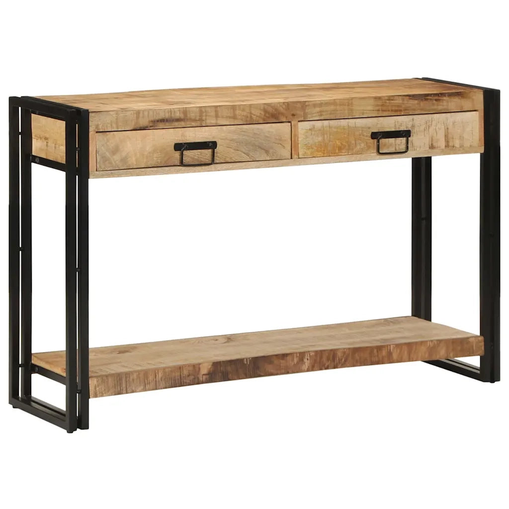 Tavolo consolle con cassetto Marrone legno massello di mango 4102733