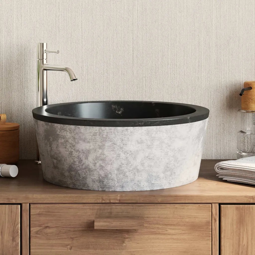 Lavandino Nero ?40x15 cm in Marmo CFW1045187