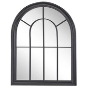 Specchio da parete con cornice in metallo Nero 69 x 89 cm dipinto tradizionale