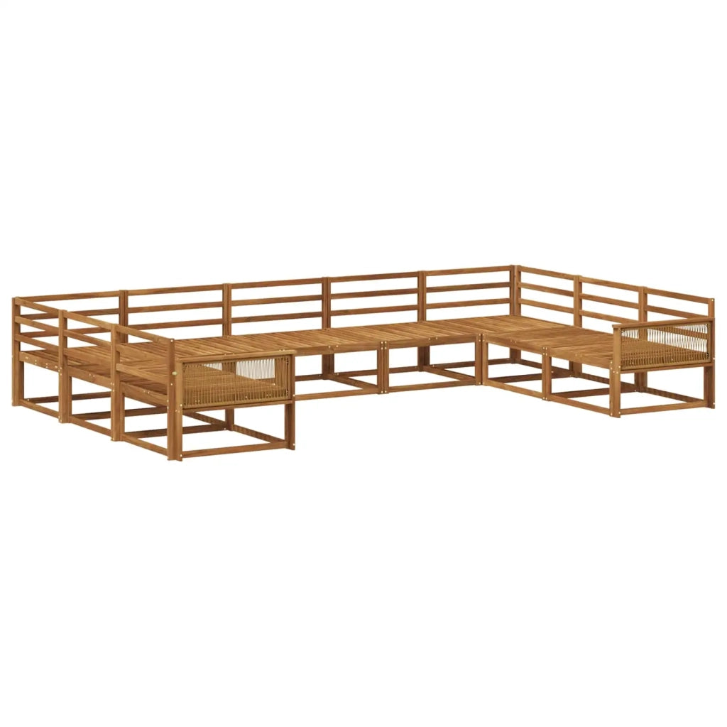 Set di divani da esterno 9 pcs Naturale 3382887