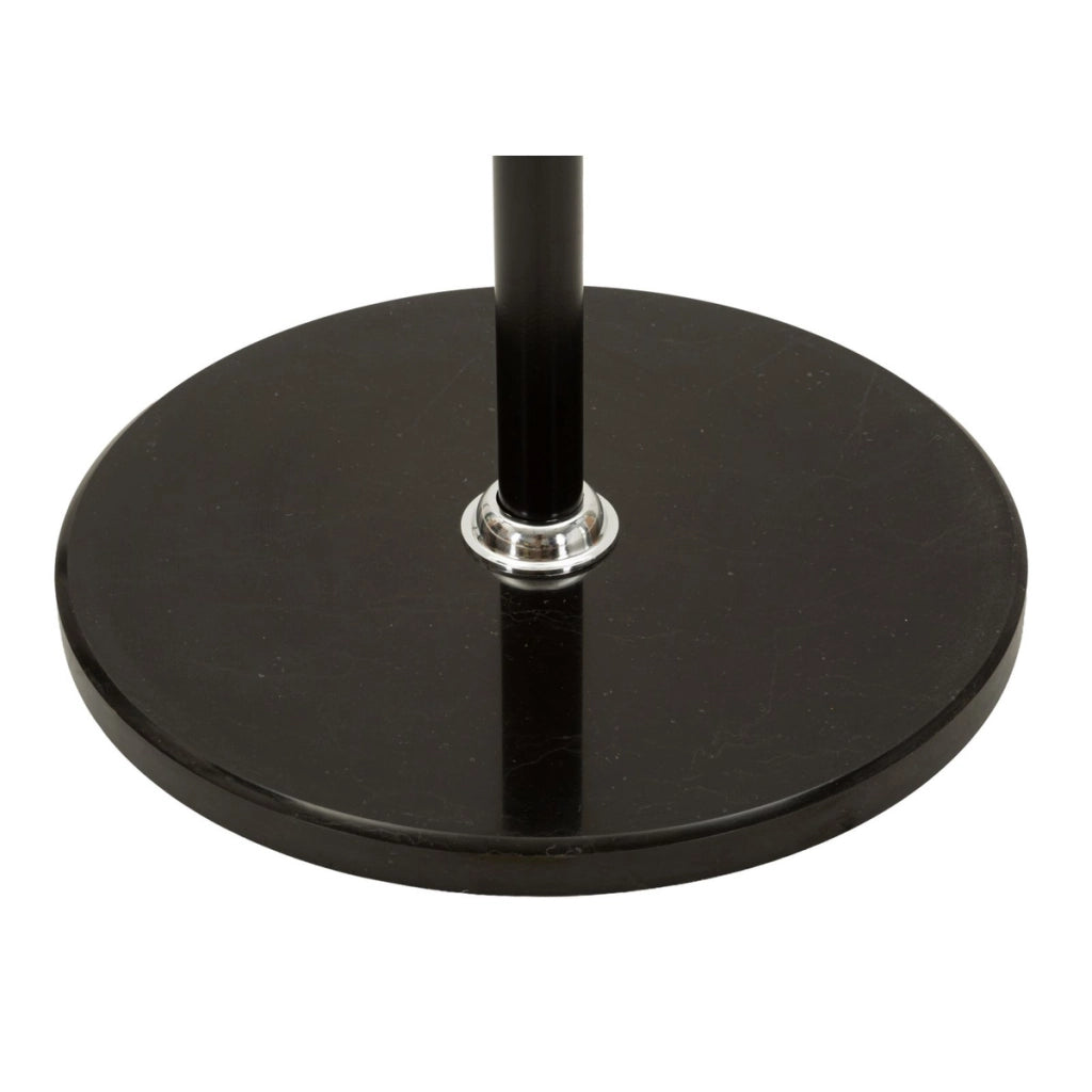 Appendiabiti da terra Step in metallo nero e legno