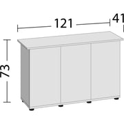 Juwel Rio 240 Supporto 121SBX 121x41x73xH Colore: Nero