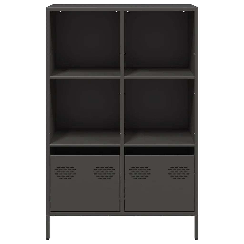 Credenza-Buffet-Armadio da cucina Nera 68x39x103,5 cm in Acciaio 188270