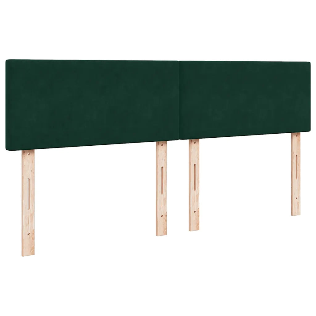 vidaXL Giroletto a Molle con Materasso Verde Scuro 180x200 cm Velluto
