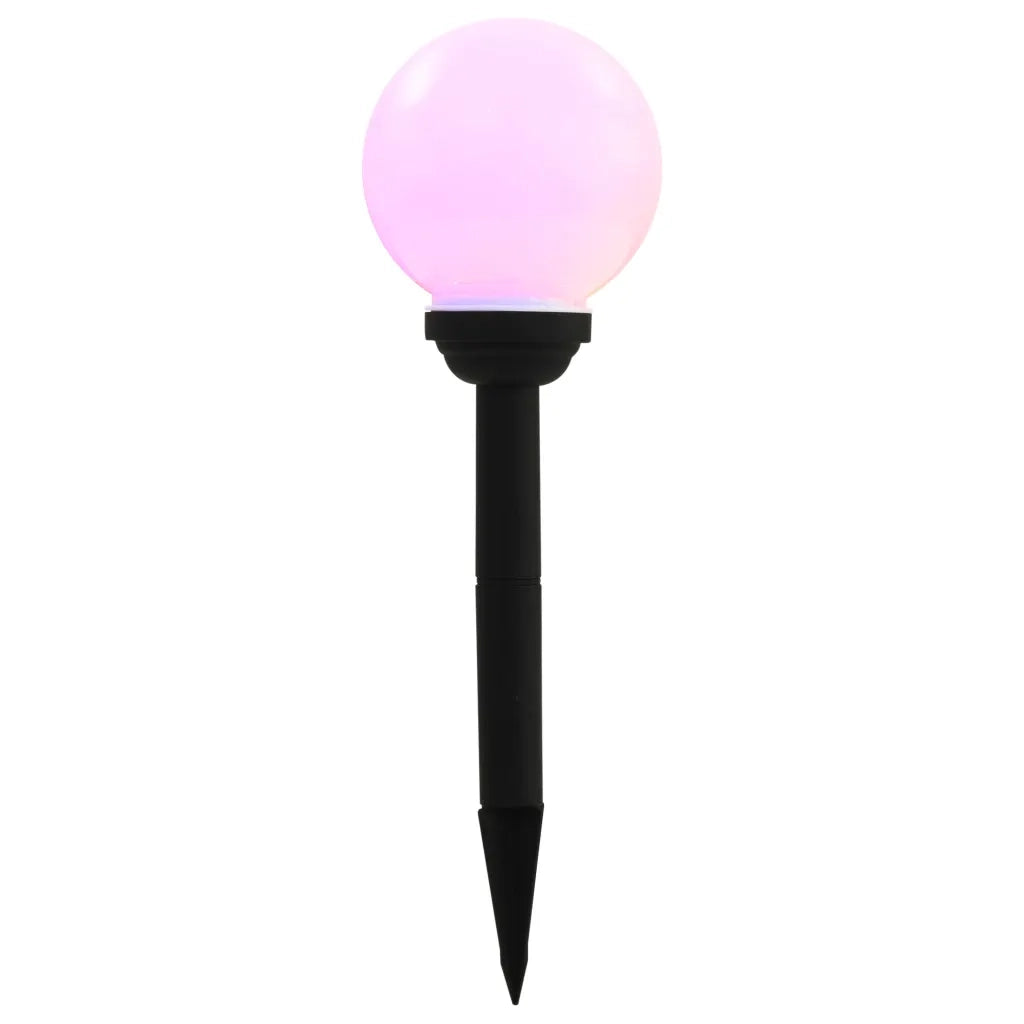 Lampade Solari da Esterni Sferiche 4 pz LED RGB 15cm CFW9895156