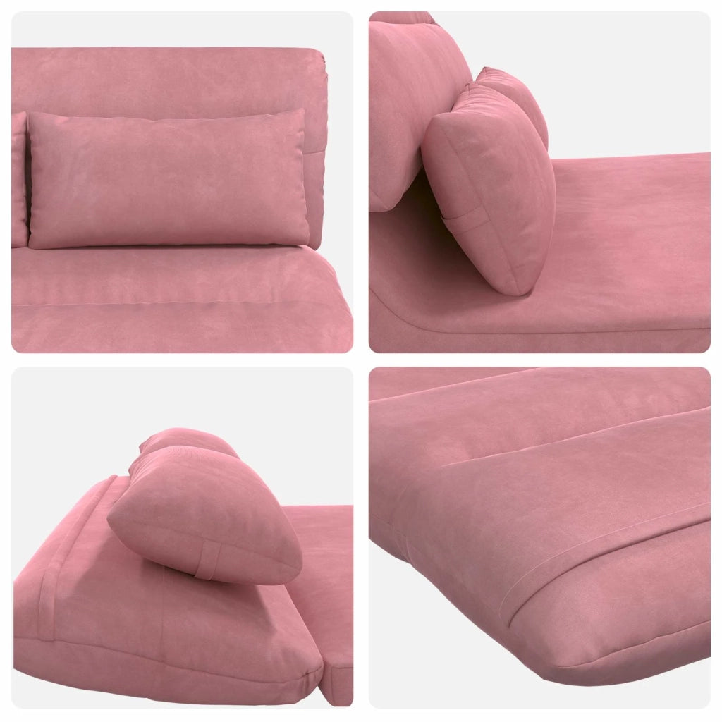 Sedia a pavimento regolabile Rosa Velluto