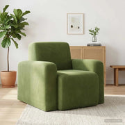 Divano Sedia-Poltrona Verde chiaro Velluto 442234