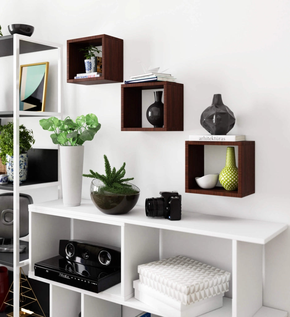 Mensola a muro AKORD K25 Wengé 25 cm 25x15x25 cm