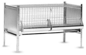 Gabbia per Pulcini Antitopo in Lamiera e Rete Zincata 100x63x65 cm Rocila