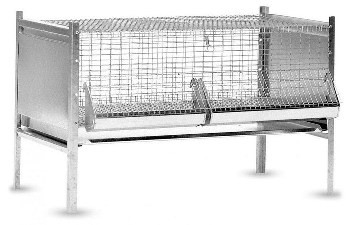 Gabbia per Pulcini Antitopo in Lamiera e Rete Zincata 100x63x65 cm Rocila