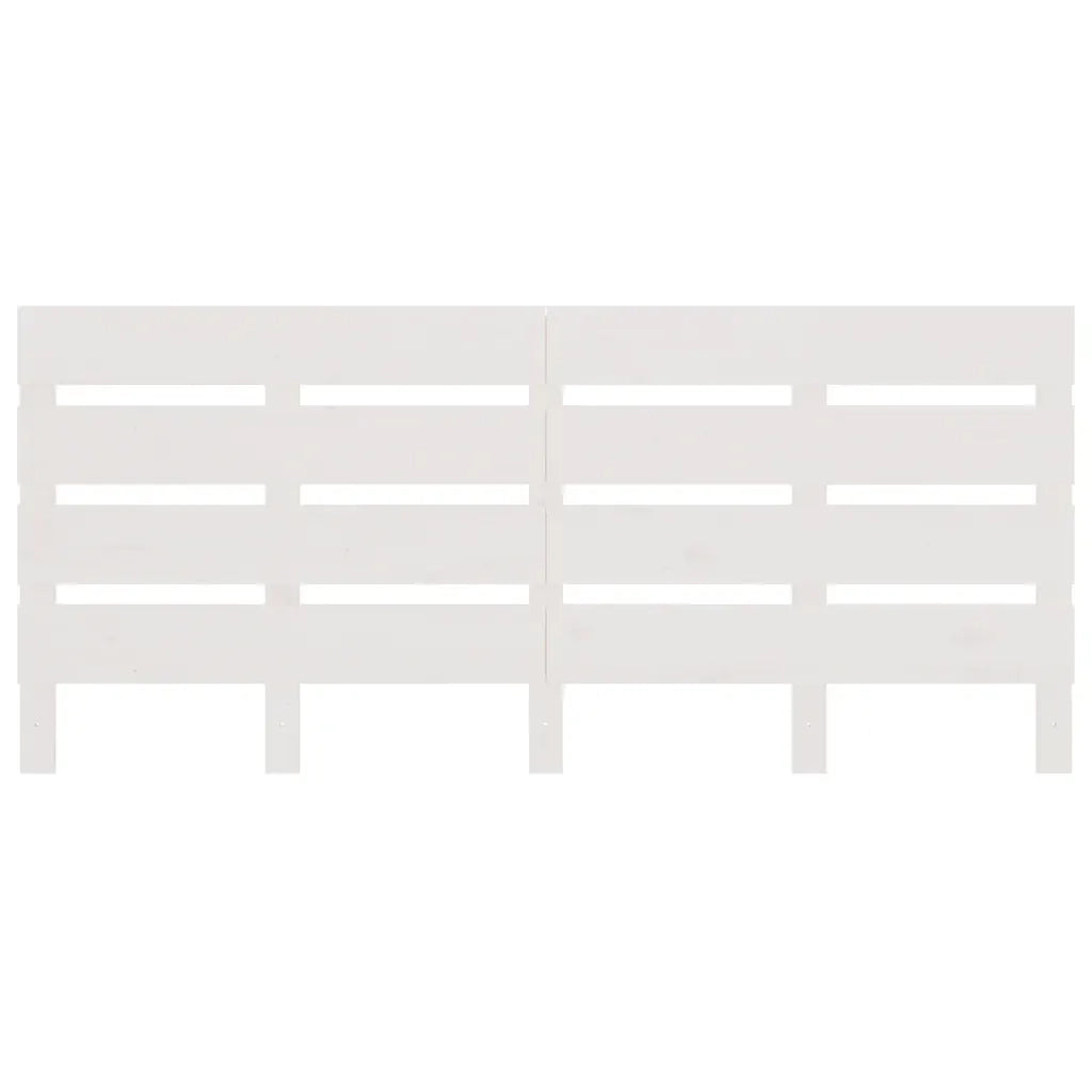 Testiera per Letto Bianca 140x3x80 cm in Legno Massello di Pino cod mxl 52580
