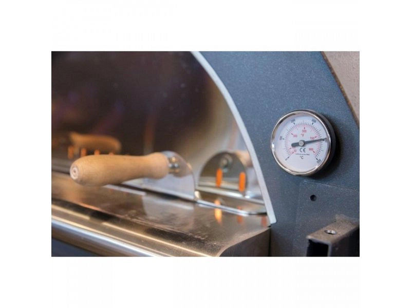 Forno a legna a cottura diretta Pulcinella 80x60 - Antracite