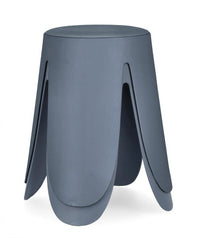 Set 4 Sgabelli  Ø37x47 cm in Similpelle Imogen Ottanio