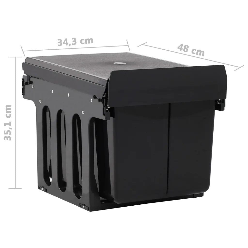 Pattumiera Estraibile per Mobile Cucina Eco 48 L Soft-Close cod mxl 51737