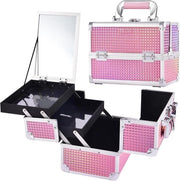 Borsa per trucco - Carrello per parrucchiere - Borsa per trucco da viaggio - Borsa per bellezza - Borsa cosmetica - Ideale per viaggi - A portata di mano