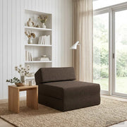 Divano Letto Pieghevole Tortora 60 x 70 x 41 cm Tessuto 900055
