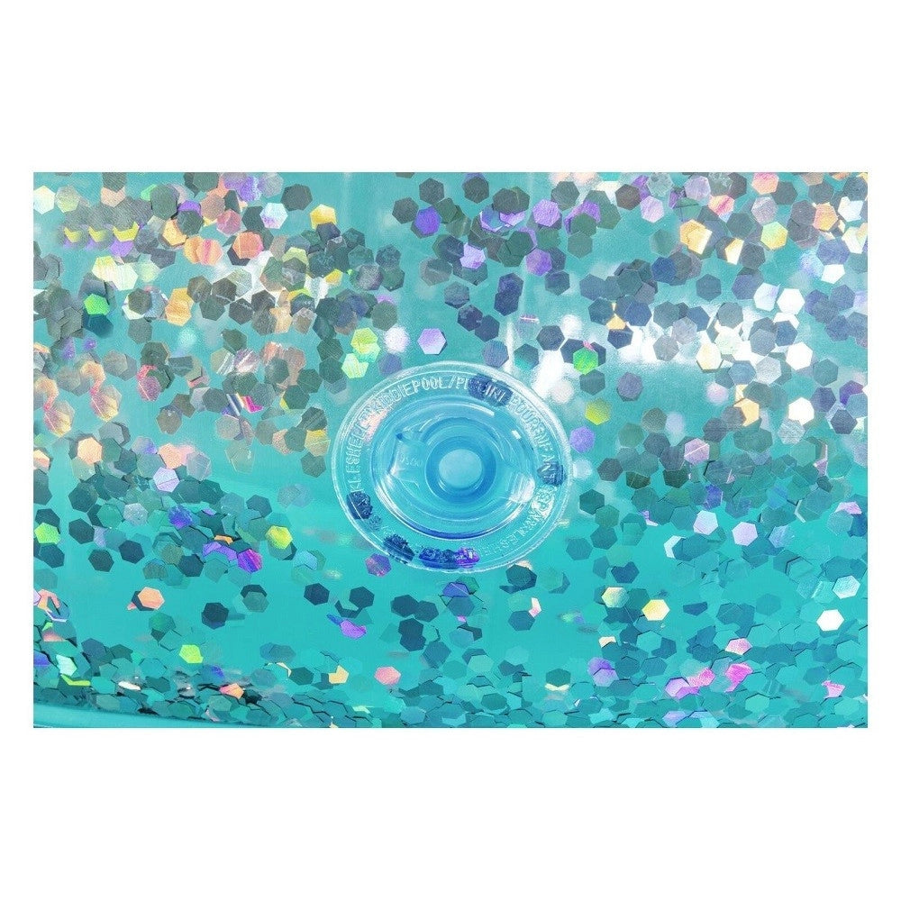 Trade Shop - Piscina Gonfiabile Tonda Conchiglia Scintillante 150x127x43cm Per Bambini 52489 -