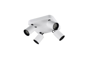 Faretto da Interno  GU10 in Metallo Bianco Opaco