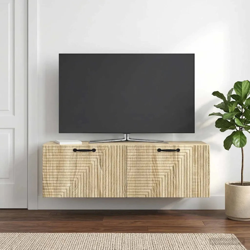 Mobile Porta TV da Muro Rovere Sonoma 98 x 31 x 30 cm 898727